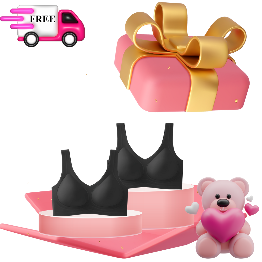 BluBluBear® W-Shaped 3D Technology Wire-Free Bra February Special! - BluBluBear