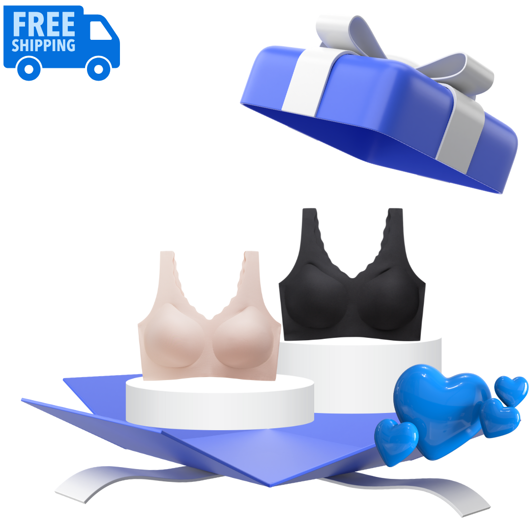 BluBluBear® Adjustable Wire-Free Bras—with back hooks - BluBluBear