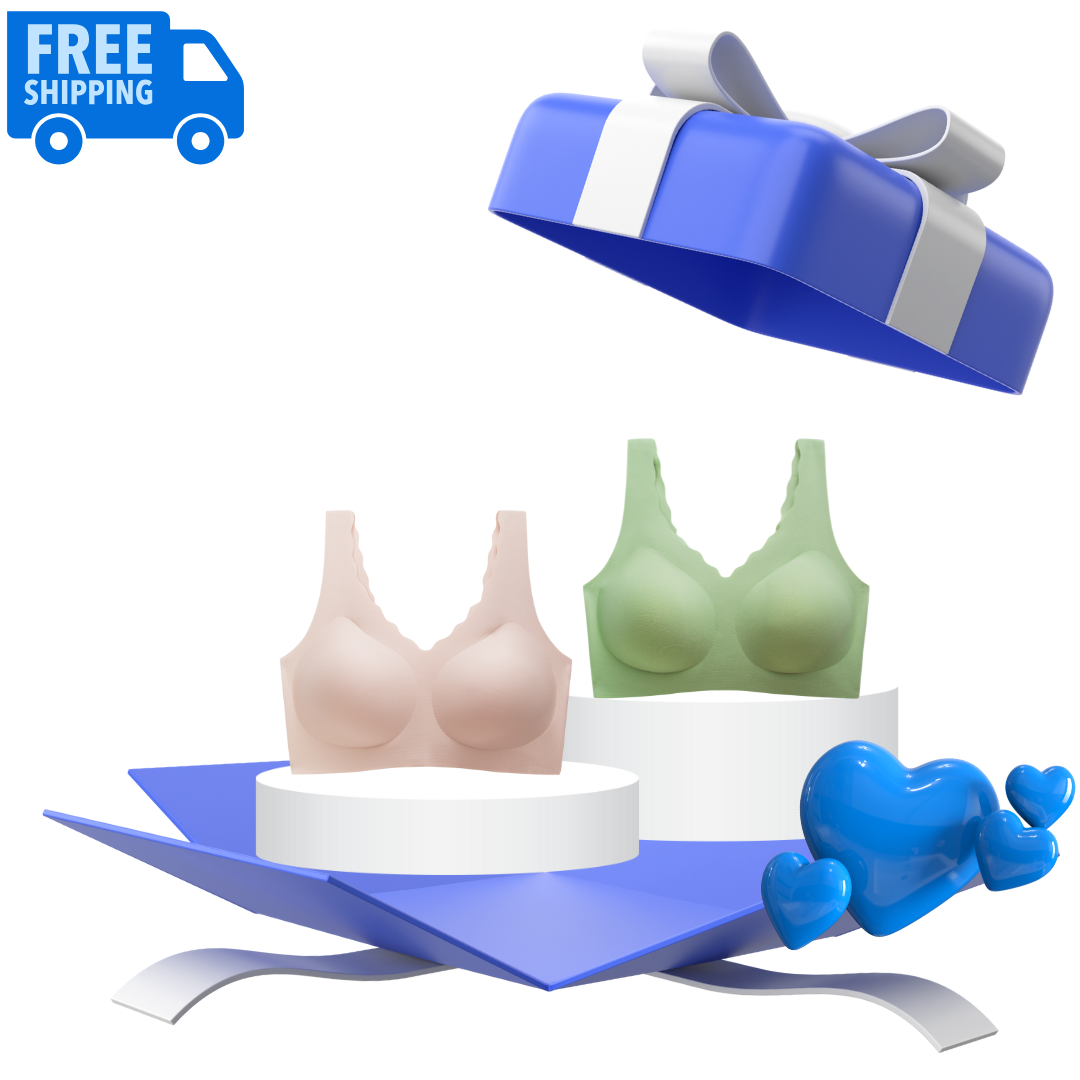 BluBluBear® Adjustable Wire-Free Bras—with back hooks - BluBluBear