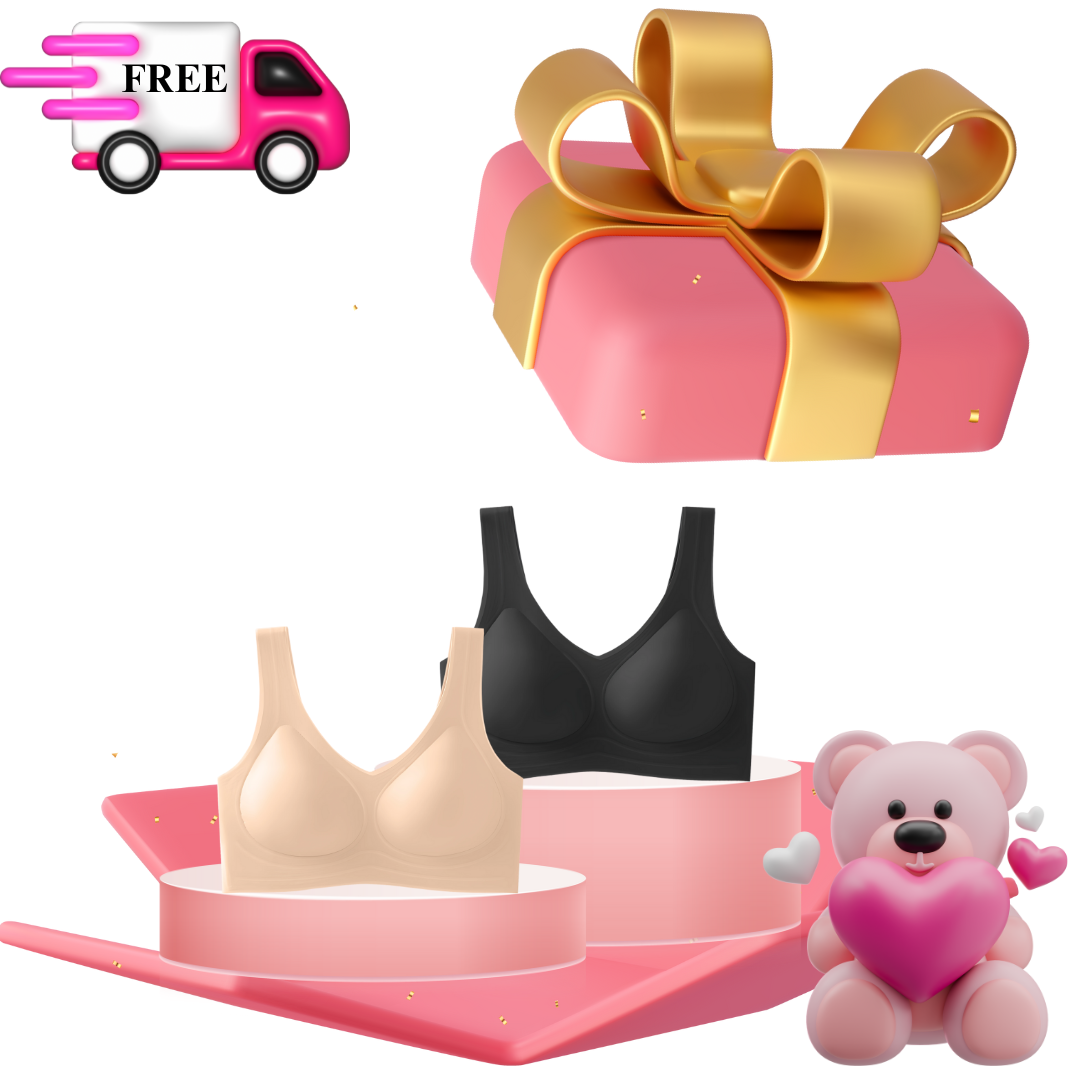 BluBluBear® W-Shaped 3D Technology Wire-Free Bra February Special! - BluBluBear 