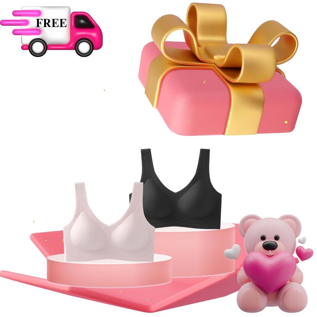BluBluBear® W-Shaped 3D Technology Wire-Free Bra February Special! - BluBluBear 