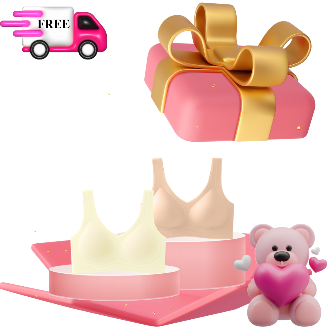 BluBluBear® W-Shaped 3D Technology Wire-Free Bra February Special! - BluBluBear 