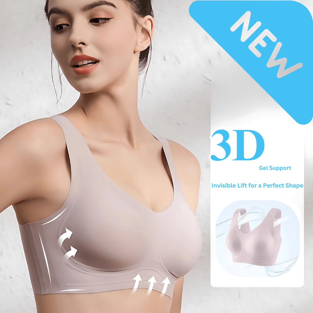 BluBluBear®W - shaped 3D Gel technology wire - free bra - BluBluBear